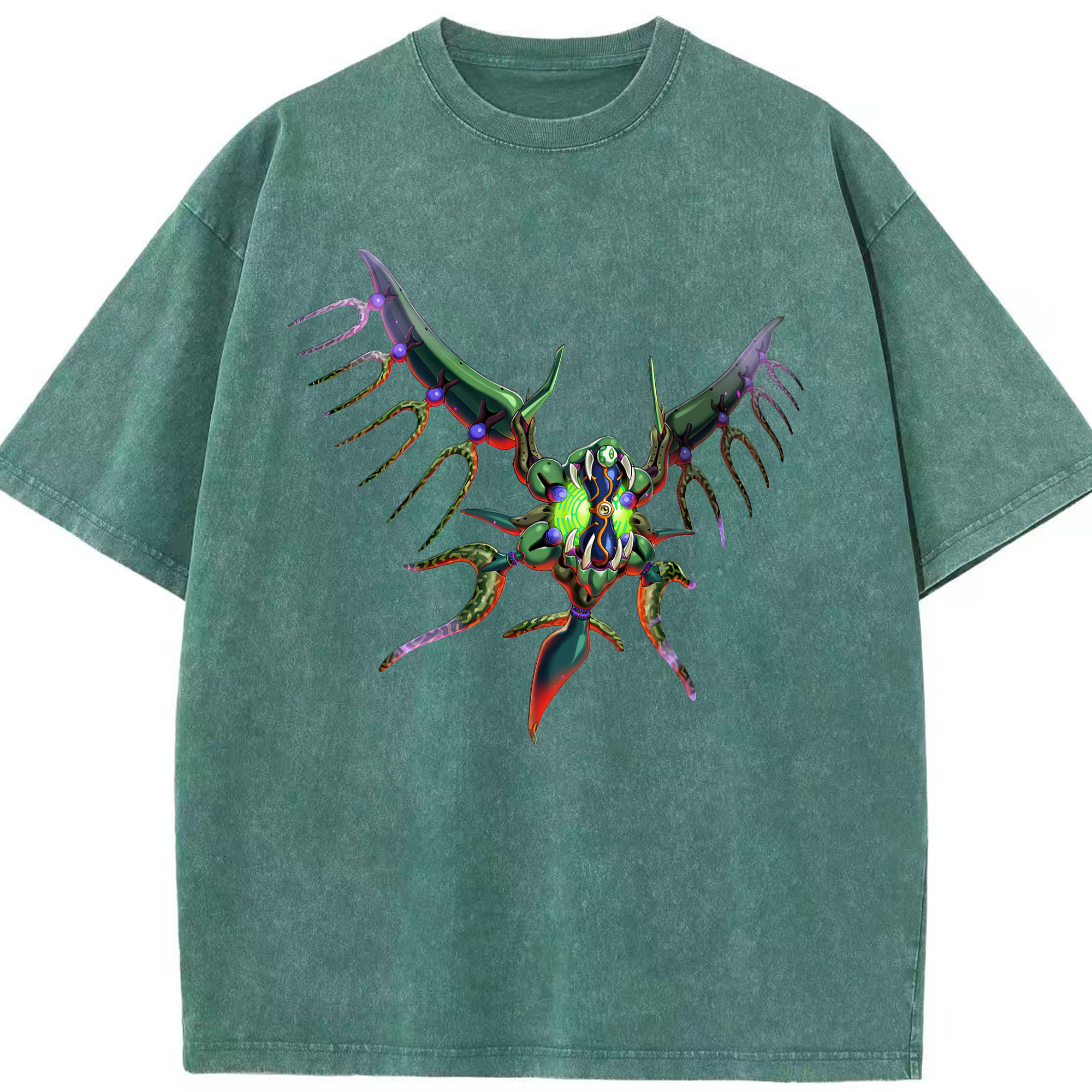 （画像用） 遊☆戯☆王 Yu-Gi-Oh! 綿100% ヴィンテージ風 半袖Tシャツ（フロントプリント）